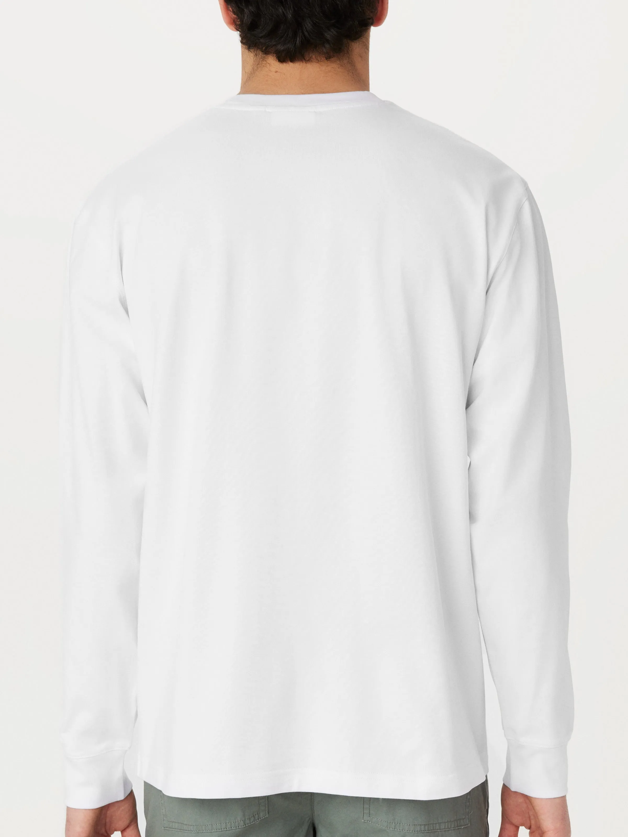 The Long Sleeve Boxy T-Shirt in Bright White