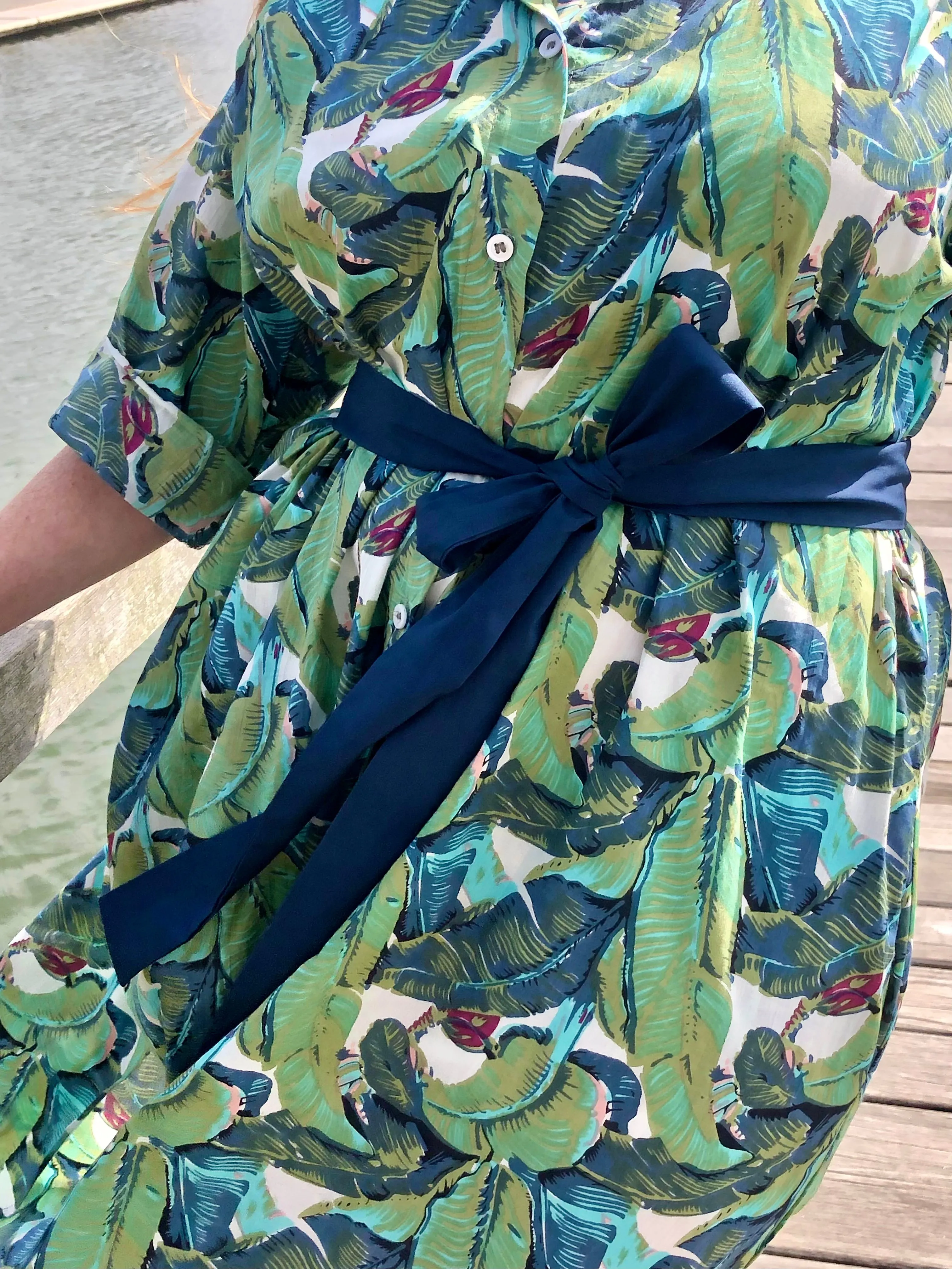 Tropical Shirt Dress