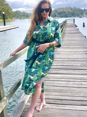 Tropical Shirt Dress