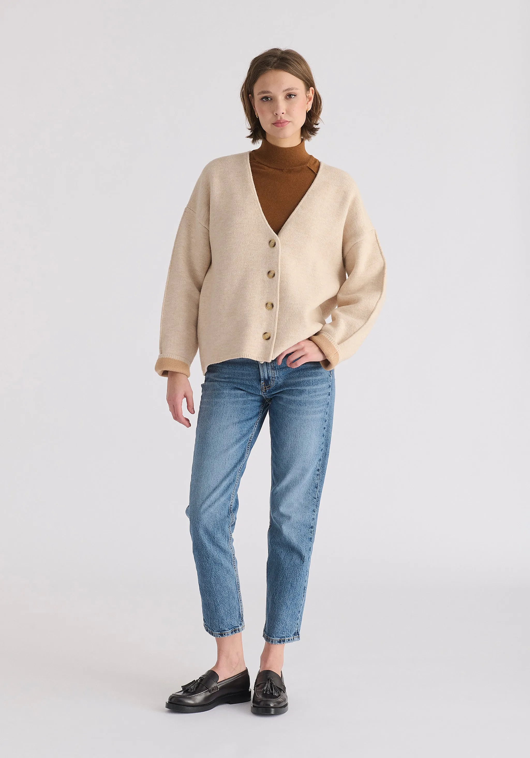 Two-Tone Cardigan