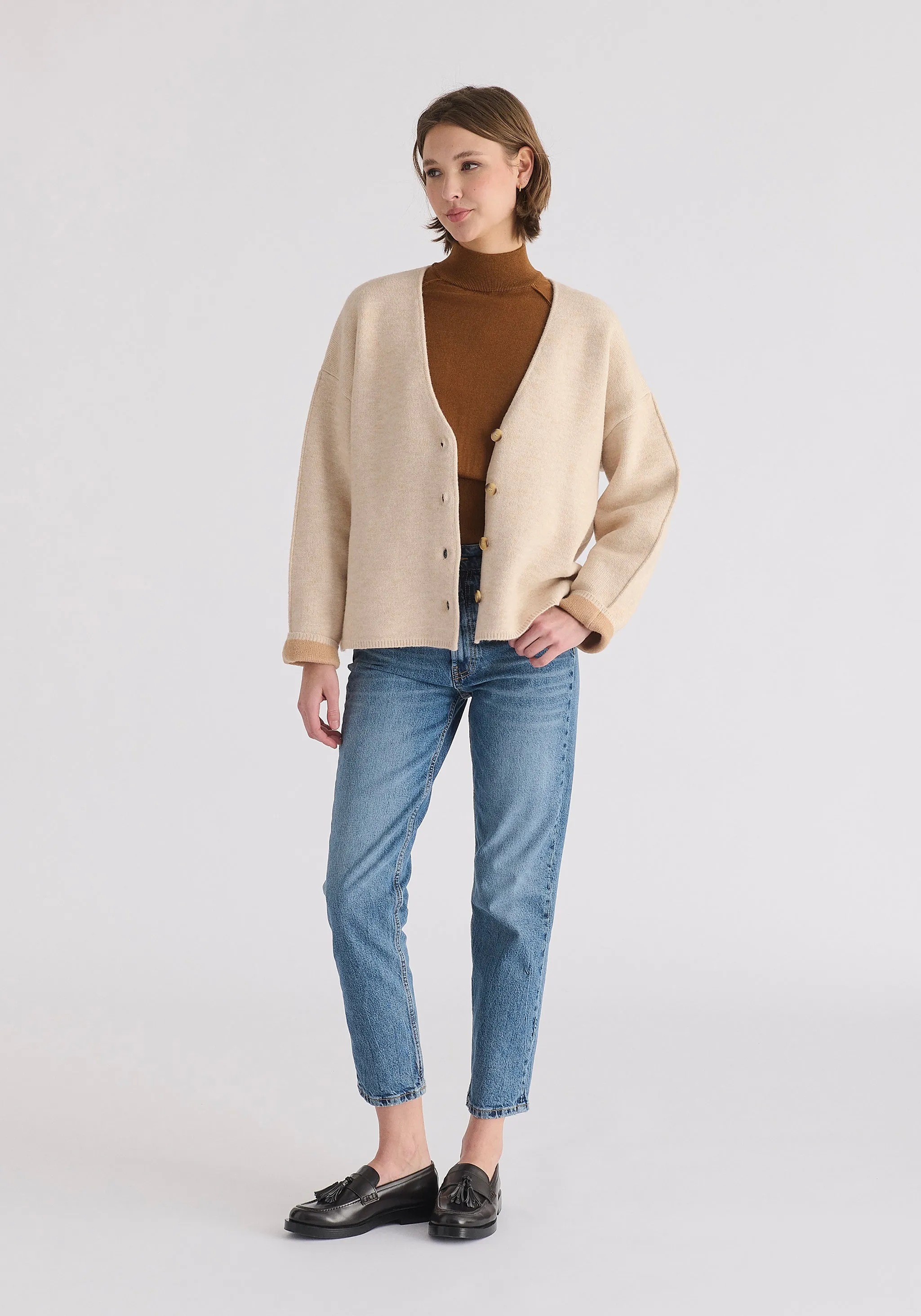 Two-Tone Cardigan