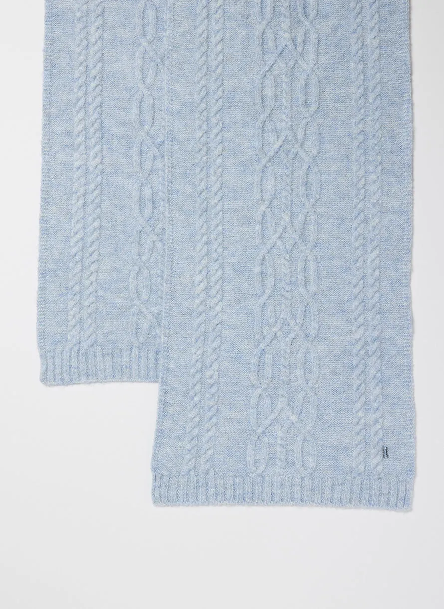 Uptown Cable Knit Scarf