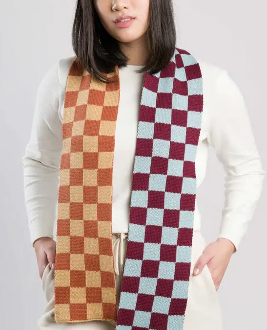 Verloop Checkerboard Scarf