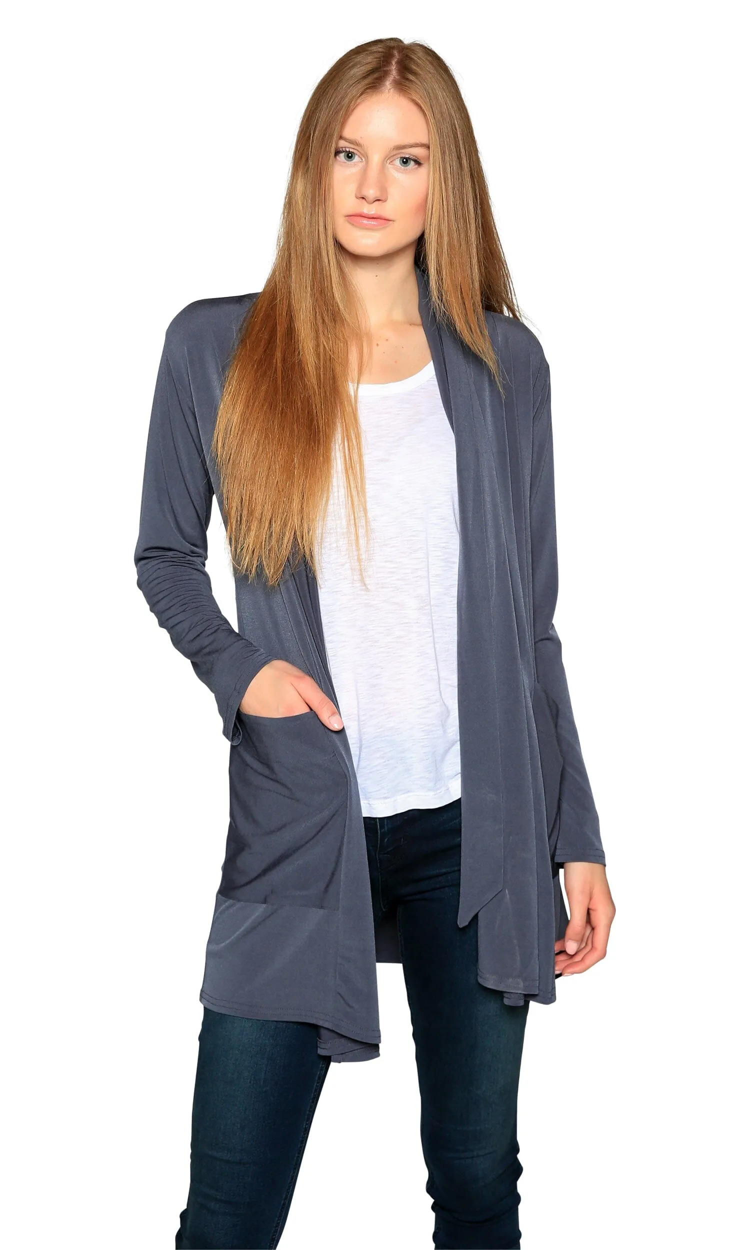 Viereck Luca Tie Waist Cardigan-GNBL