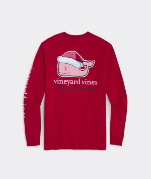 Vineyard Vines - Santa Whale Long-Sleeve Pocket Tee