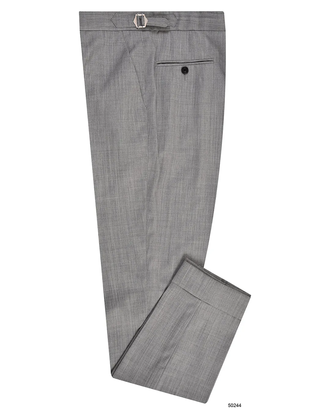 Washable Wool Light Grey Dress Pant