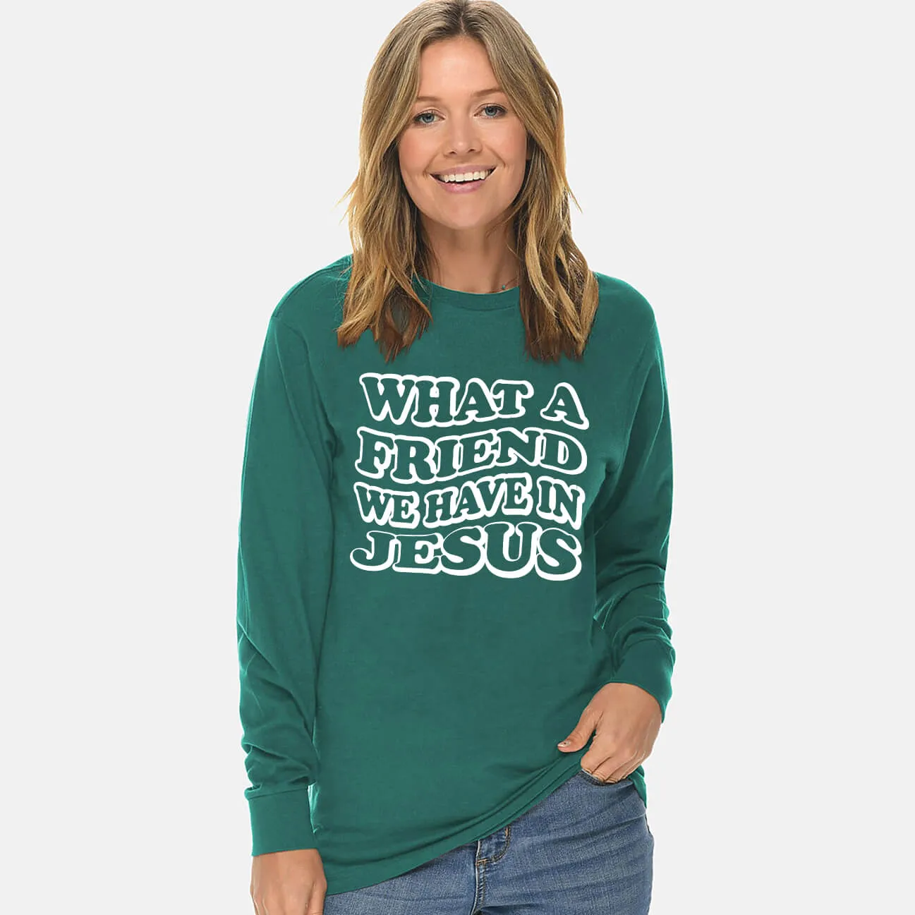 What A Friend We Have In Jesus Unisex Long Sleeve T Shirt