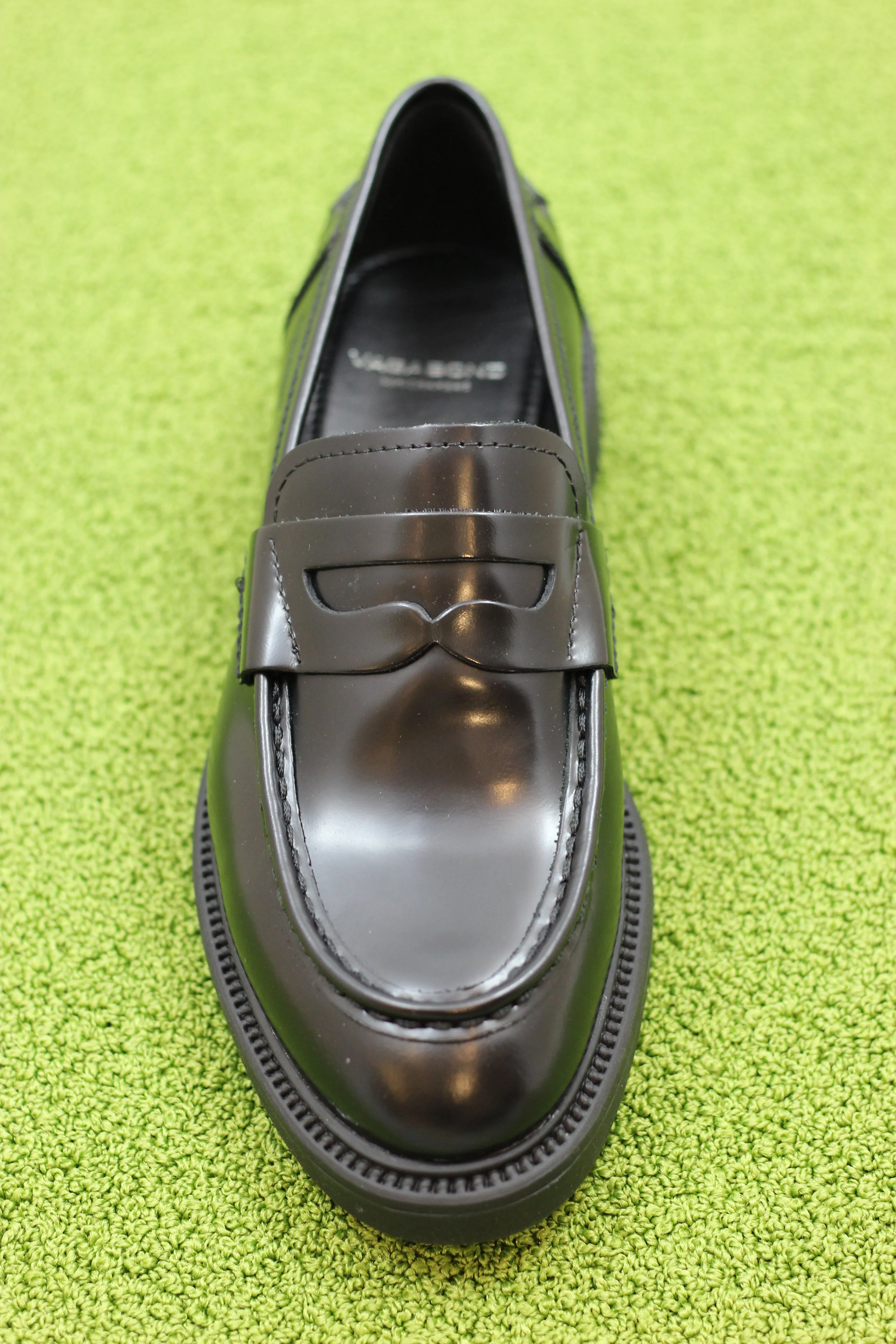 Womens Alex W Loafer - Black Leather