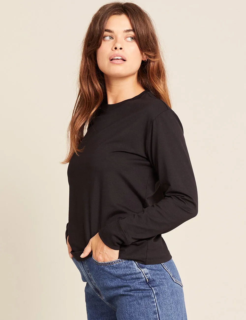 Women's Classic Long Sleeve T-Shirt - Black