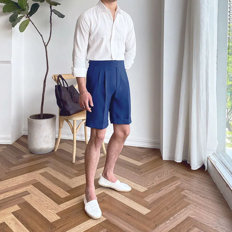 xiangtuibao - Gentleman elegant casual shorts Mens pants