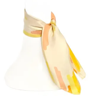 Yellow Abstract Scarf